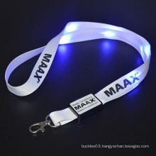 Wholesale Customized Safety Buckle Glow in the Dark Lanyard/Reflective Fedex logo lanyard